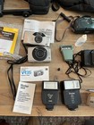 Huge Camera Lot With Multiple Lens Accessories Filters Canon Minolta    