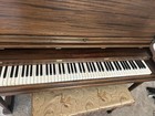 Antique Upright Piano Walnut  Ivory 1939  Used  Henry F Miller 