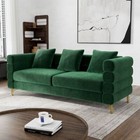 Modern Velvet 2 3 Seater Comfy Cloud Sofa Couch For Living Room Apartment Office