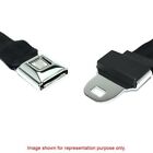 Retrobelt Black Pushbutton Lap Seat Belt 60  No Hardware Seatbelt Safety Classic