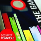 Cornhole Boards Set Skips Garage Portable Tailgate Game Uv Resistant 8 Bags