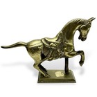 Vintage Small Prancing Brass Horse Figurine Statue Estate Collection  2