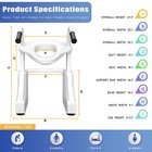 Electric Toilet Seat Riser With Handles   powered Elevated Toilet Seat For Elderly