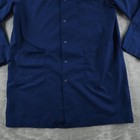 Vintage Angelica Lab Coat Mens Large Blue Cotton Blend Utility Smock Workwear