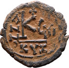 Justin Ii And Sophia Ad 565-578 Genuine Ancient Bronze Coin Byzantine 20 Nummi