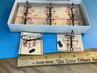 Vintage Fishing Treble Hooks And Dealers Box Weedless  By Weber 8  Look                   