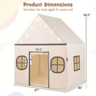 Kids Play Tent With Padded Mat  Star Lights  Side Storage Bags  Door   Windows