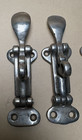 Heavy Chrome Hasp latch catch - Vintage antique  Nautical  Lot Of 4