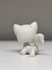 Littlest Pet Shop Lps   9 White Angora Cat With Blue Eyes Long Hair Hasbro