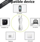 Long Telephone Extension Cord 10 Ft  White  Phone Cable Line Wire 10ft  White 