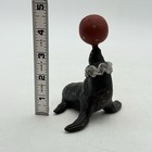 Artisan De La Ronde Circus Seal Figurine Hand Carved Signed 1988 Vintage Rare