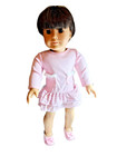 Doll Clothes 18  Dress Pink White Stripe Hat Pink Fits American Girl Dolls