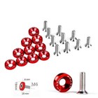 Jdm Billet Aluminum Fender Bumper Washer Bolt Engine Bay Dress Up 10 40 100 Pcs