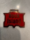 Rock Island Railroad Pocket Watch Fob Chicago Pacific Rr Railway Train Cri p Rw