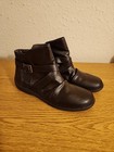 Studio Works Sw-lovely Brown Leather Boots Womens Size 9 5