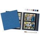  Photo Album Self Adhesive Linen Scrapbook 9 84  X 9 06  40 Pages Navy Blue