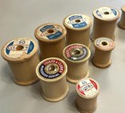25 Wooden Thread Spools Belding Corticelli  Green Spool J p Coats  Star  Clarks