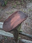 Vintage Australian Aboriginal Carved Wooden Coolamon Bowl With Burntwood Design