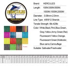 Hercules Braid Fishing Line 2000m 2187yds 10-200lb Test Color Select Pe 8s Ocean