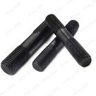 Black 12 9 Steel Double End Studs Rods Clamping Type M8 M10 M12 M14 M16 M18 M20