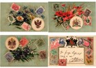 Stamps Postman Philatelic 17 Vintage Postcards Pre-1940  l3360 