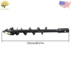 Heavy Duty 6  X 48  Auger Bit For Skid Steer Post Hole Digger 2  Hex Drive