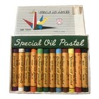 Vintage Guitar Oil Pastel Set Of 12 -special Oil Pastel Made In Japan Near Mint 