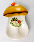 Merry Mushroom Spoon Rest Sears Japan Kitchen Poorly Repaired Chip