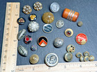 20  Vintage  antique   Assorted Metal Buttons - Some Matching G968