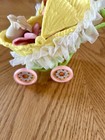 Vintage Strawberry Shortcake Yellow Berry Baby Buggy Stroller 1984 Doll Bottle