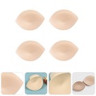 Comfortable Bra Inserts Pad 4 Pairs Beige Sponge For Wedding Dresses