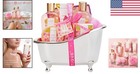 Elegant Rose Gift Set For Women  8-piece Spa Basket With Moisturizing Essentials