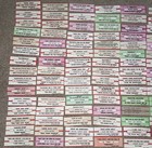 Large Lot Of 150 Original Jukebox 45 Record Title Strips  p96