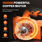 16 Inch Electric Mini Chainsaw 21v Cordless Saw 1200w Handheld W  2 6ah Battery