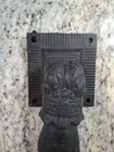 Antique Victorian Cast Iron Hand With Ball Door Knocker Vintage Hardware India