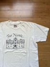 Vintage 80s Hanes Far Niente Vineyard Cream Faded T Shirt Size Large