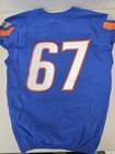 Boise State Broncos  67 Game Used Authentic Game Football Jersey Royal 46