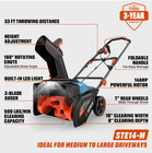 Senix Electric Snow Blower  14 Amp 18  Corded
