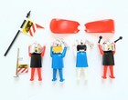 Vintage Playmobil 3450 Large Castle Knights Medieval 4 Figures   Accessories Lot