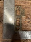 Antique vintage Style Door Strike Plate  Mortise  Victorian  Brass  3-1 4 