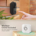 Heimvision 2k Video Doorbell Smart Intercom    Door Ring Security Camera W  Chime