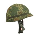 Ww2 Wwii Vietnam War Era Us M1 Combat Helmet With Mitchell Cover 1959 Dated R   