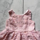 Vintage Osh Kosh Bgosh Infant Dress 24m Pink Plaid Sleeveless Button Back Cotton