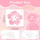 20 Pcs Flower Stencils For Painting On Wood  3 Inch Flower Stencils For Crafts R