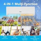 11000 Btu Mini Split Air Conditioner   Heat Pump 17 Seer Cools Up To 550 Sq ft