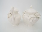 Grace s Teaware White Rose Motif Cream And Sugar Set