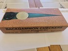Vintage Crisloid Backgammon Checkers 30 Pc 1 5  Marbleized Men Original Box