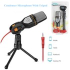 3 5mm Stand Mini Microphone Mic For Pc Laptop Desktop Notebook Speech Condenser