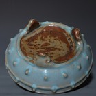 9 5  Antique Song Dynasty Porcelain Jun Kiln Drum Nail Three Foot Brush Washer