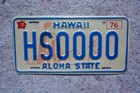 Hawaii King Kamehameha License Plate Aloha State Sample
